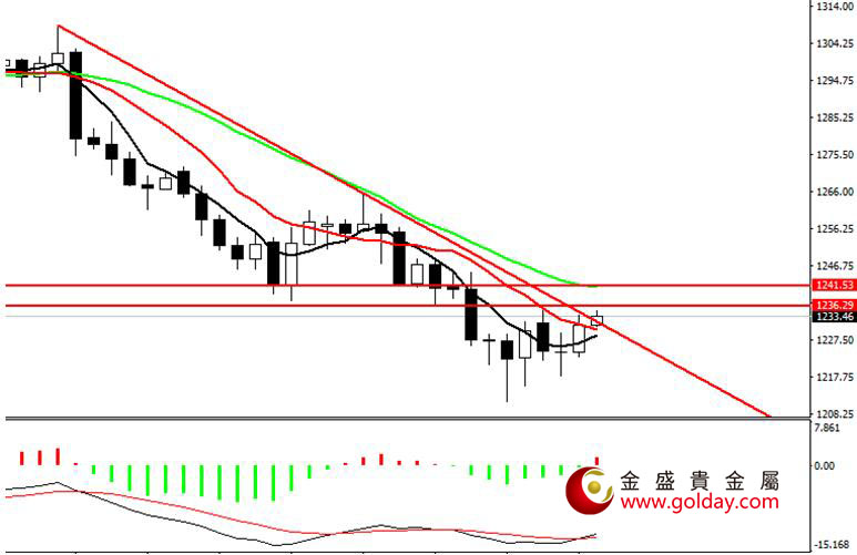金盛贵金属 现货黄金日线图
